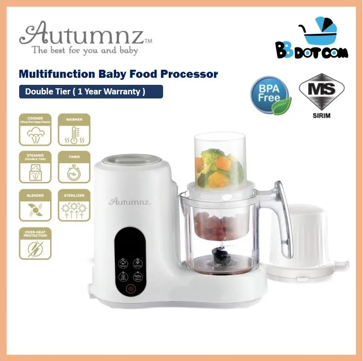 Autumnz Mesin Blender Baby Double Tier Multifunctional Baby Food