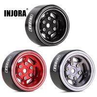 INJORA CNC Aluminum 1.0 Beadlock Wheel Rim for 1/24 RC Crawler Car Axial SCX24 FMS FCX24 AX24 Upgrade (W1006)