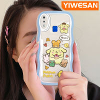 YIWESAN เคสสำหรับ VIVO Y91เคส Y95 Y91i ลายการ์ตูนน่ารัก Pom Pom Purin สร้างสรรค์สีสันสดใสเคสโทรศัพท์แบบใสป้องกันเลนส์กล้องเคสนิ่มโปร่งใสเคสซิลิโคนกันกระแทก