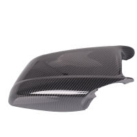 Rearview Mirror Covers for Bmw 5 Series F10 F11 Lci 2010-2013 Caps Replacement Side Rear-View Carbon Fiber Gloss Black