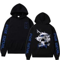 Anime Chainsaw Man Hayakawa Aki Fox Devil Kon Graphic Hoodie Men Manga Harajuku Hoodies Mens Sweatshirt Mens Streetwear Size XS-4XL