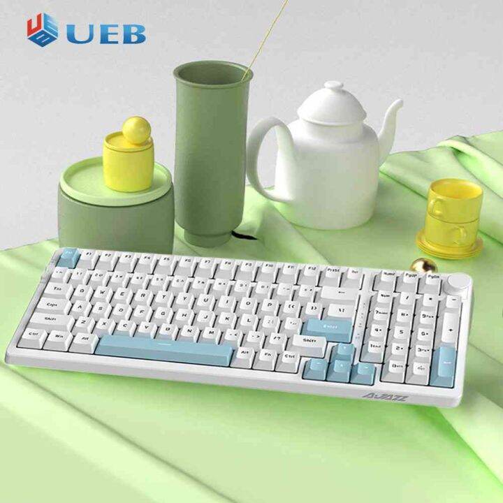99 Keys Gaming Keyboard Bluetooth-compatible 5.0 USB Ajazz AK992 Hot ...