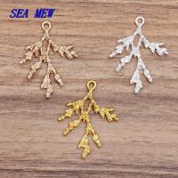 【CC】 50 27.5x37mm Fashion Metal Alloy Gold/Silver Color Branch Pendant Connectors Jewelry Making