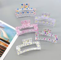 hot﹊◆  New Print Hair Claw Tough Colorful Clip Size Clamps Crab Hairpin Accessories