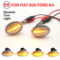 2X LED แบบไดนามิก Marker ด้านข้างไฟเลี้ยวสัญญาณสำหรับ FIAT 4S 63 3P NUOVA 500 ABARTH Ford KA DESDE Lancia YPSILON Maserati