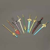 12cm Genshin Impact weapon mini sword model metal anime bookmark book mark book accessories bookmarks for books cute stationery