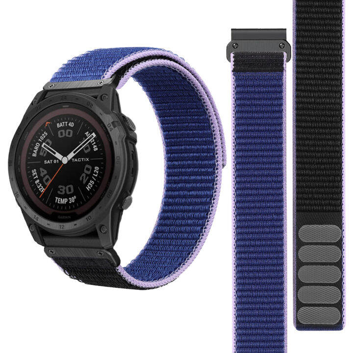 zenia-26มม-nice-ไนลอนที่ดีสายนาฬิกา-quick-fit-สำหรับ-garmin-fenix-7x-6x-pro-sapphire-5x-plus-3-hr-instinct-2x-solar-tactical-quatix-enduro-descent-mk1-mk2-mk2i-d2-tactix-bravo-charlie-delta-px-coros-v