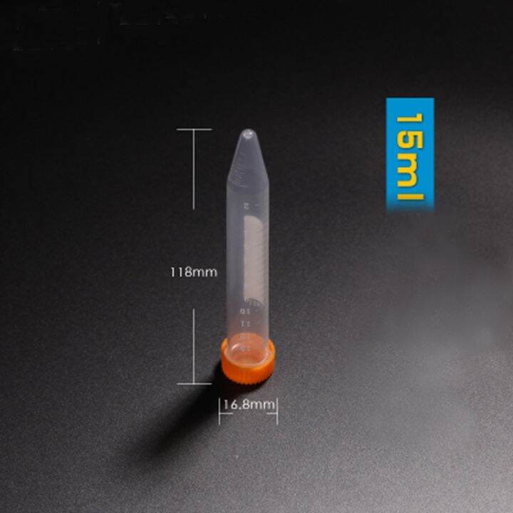 yf-pieces-pack-15ml-bullet-shape-plastic-centrifuge-laboratory-centrifugal-tube