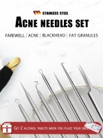 3pcs/Set Ultra-fine Cell Clip Acne Needle Tool Blackhead Remover And Pimples Black Point Comedon Puller Extractor Fat Particles