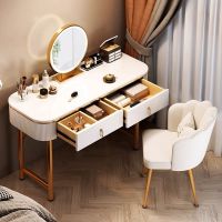 โต๊ะเครื่องแป้ง โต๊ะแต่งหน้า เครื่องสำอาง กระจก LED 100-120 cm ปรับขนาดได้ Dressing Table เก็บของได้เยอะ ความจุขนาดใหญ่ IKEA