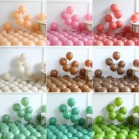 20/40pcs10inch Retro Sand White Khaki Balloons Dusty Pink Coffee Balloon Autumn Winter Wedding Birthday Party Decor Air Globos Cables