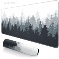 Grey Forest Trees Mouse Pad Gaming XL Computer New Large Mousepad XXL keyboard pad Natural Rubber Anti Slip Soft Mouse Mat