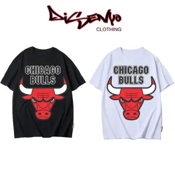 Bulls White 23 Bulls Oversize Drop Shoulder T Shirt