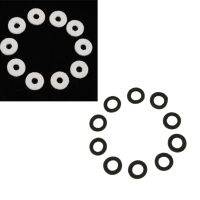 ：《》{“】= Pack Of 20 Black+White Trumpet Felt Washers Cushion Protector DIY