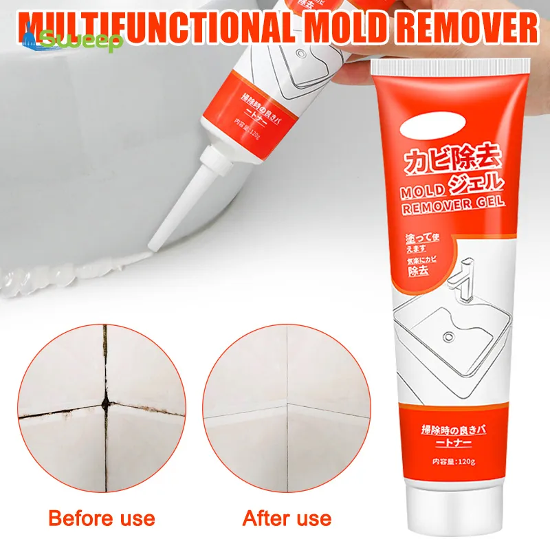 Wall Home Mold Mildew Remover Gel Stain Cleaner For Tiles Grout Sealant