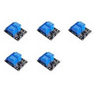 5Pcs 5V 2 Channel Relay Module Low Level Triggered 2-Way 2CH Relay Module with Optocoupler Expansion for ARM PIC AVR DSP