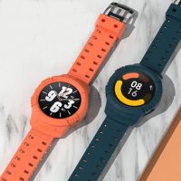 Silicone Shell Full Cover Protector Wrist Watchband For Xiaomi Mi Watch/Color 2/S1 Active Strap Band Wristband Case Accessories Barware