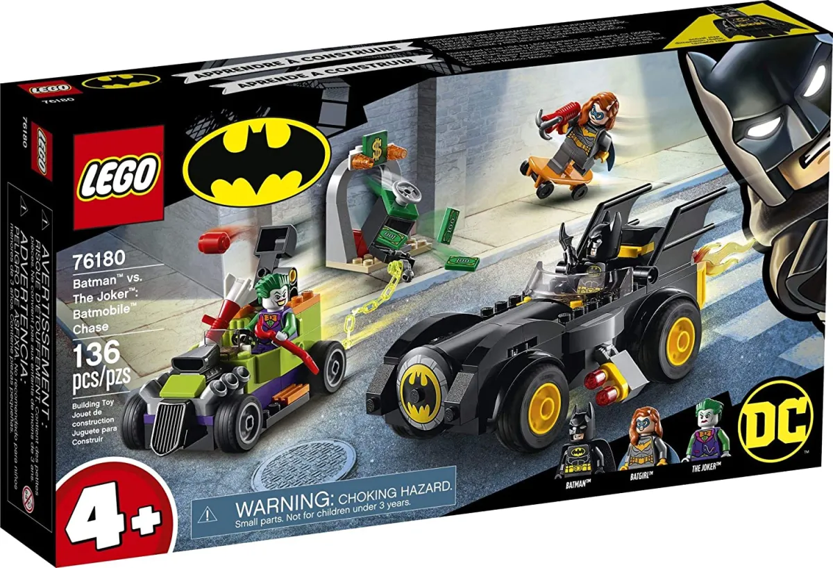 The New Lego DC Batman: Batman vs. Joker: Batmobile Chase 76180 Đồ chơi  khối xây dựng