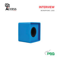 ACCESS - INTERVIEW MICROPHONE  LOGO - BLUE