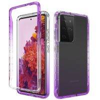 [Hot K] 360องศาเต็มรูปแบบสำหรับ Samsung Galaxy Note20 Ultra S10 S20 S21 FE S22 Pro ทนทานต่อการกระแทกกันชนใสฝาครอบ