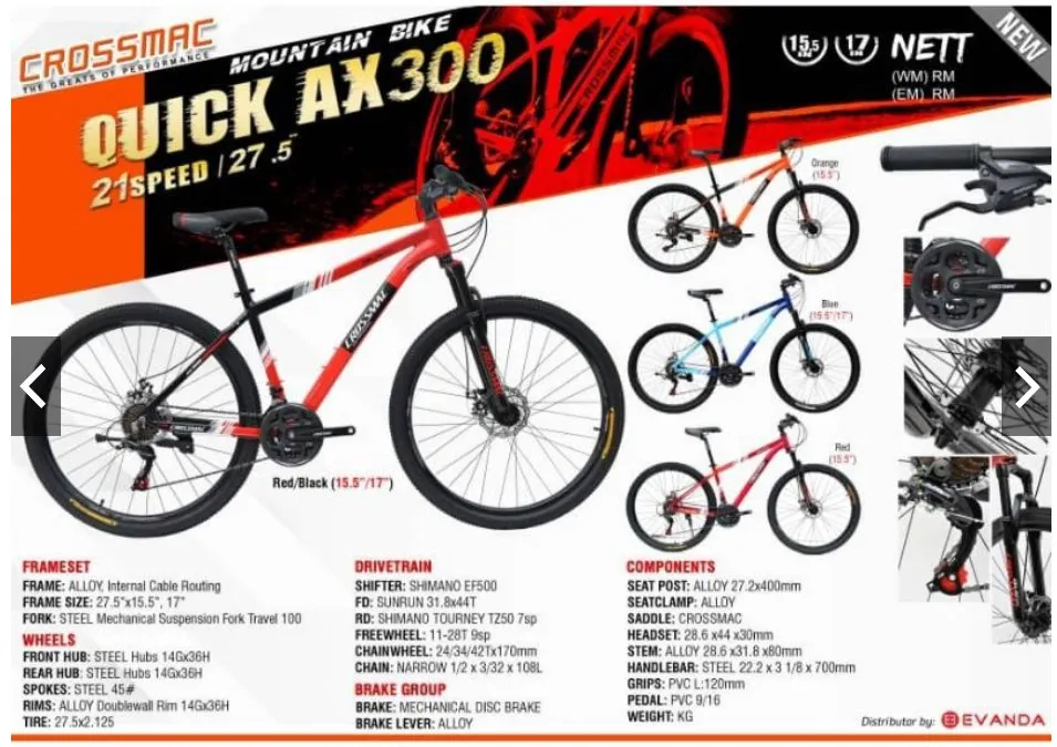 mtb crossmac ax300