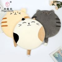 Japanese-style tatami cushion cute super cute cartoon cat floor mat living room bedroom thickened backrest round pouf cotton pillowcase