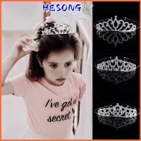 HESONG เครื่องประดับผม รอยัล ที่คาดผม พลอยเทียม คริสตัล tiaras แต่งงาน มงกุฎเจ้าหญิงราชินี เครื่องประดับผมเจ้าสาว