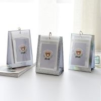 3 inch Mini Desk Calendar Photo Abum Laser Desktop Standing Photos Album Instax Album 40 Pockets Photocard Card Holder Kpop