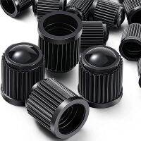 【YF】 20PCS Car Tire Valve Plastic Black Bike Tyre Caps O Rubber Ring Covers Dome Shape Dust for Auto Motorcycle Cap Decor