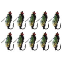 Bait Fly Hook with Wing Insect Fishing Horse Mouth Hair Hook Artificial Bait Flies with Hooks Carp Wobbler