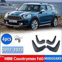 Mudflaps สำหรับ MINI COUNTRYMAN F60 2017-2023 Mudguards Fender Mud Flap Guard Splash รถอุปกรณ์เสริม Auto Styline ด้านหน้าด้านหลัง4Pcs