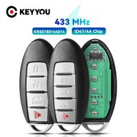 KEYYOU 4/5ปุ่ม Art Car Key 433Mhz ชิป4A/ID47สำหรับนิสสันอัลติมาแม็กซิมา2013 2014 2015 2016 2017 2018 KR5S180144014