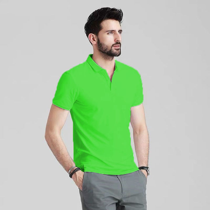 Blue Corner Men'S Polo Shirt Plain Comfort Wear Apple Green | Lazada Ph