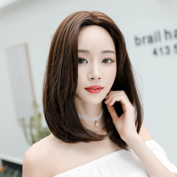 D2ETcbvR】wig H6117R New style Korean women's wigs, long straight hair,  fashion centered wigs | Lazada PH