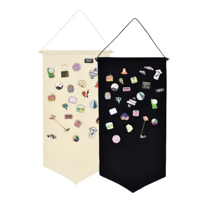 Badge Home Ornaments Display Organizer Holder For Jewelry Jewelry Packaging And Display Badge Storage Display Black Beige Brooch Board