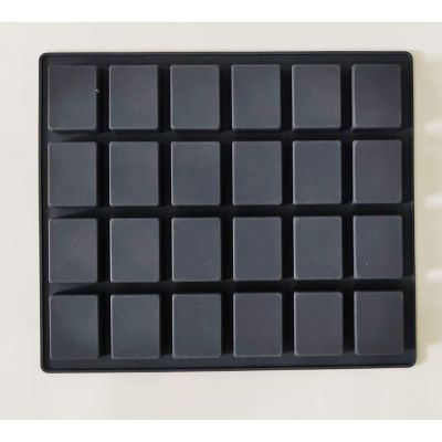 GL-แม่พิมพ์ ซิลิโคน สี่เหลี่ยมผืนผ้า 24 ช่อง (คละสี) rectangle silicone mold