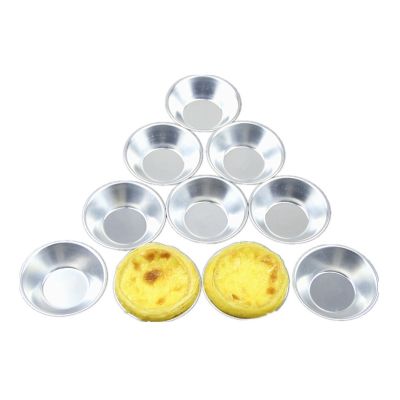 【hot】 5Pcs Baking Mold Aluminum Alloy Egg Tart Cup Cakes Moulds Pastry Chocolates Dessert Items