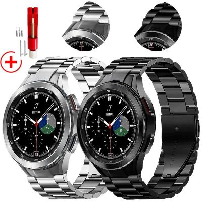 ∈✸◑ ไม่มีช่องว่างสำหรับ Samsung Galaxy Watch 5/pro/4/classic 44mm 40mm 46mm 42mm smartwatch Metal Band watch5 Watch4