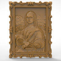 【✔In stock】 natuidao13965 Mona Lisa Liza โมเดลรูปแบบ Relief Stl 3d ใช้สำหรับเราเตอร์ Artcam ไฟล์ออกแบบแกะสลักสลักลาย