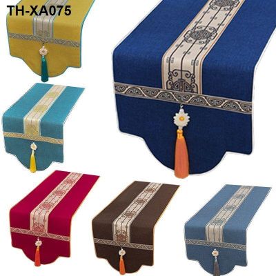 New Chinese style zen tea cloth art bed contemporary and contracted Europe type