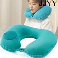 hyfvbujh❉  JJYY U Neck Cushion for Airplane and Inflatable Compress Outdoor