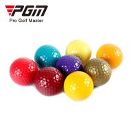 1ชิ้นลูกบอลสังเคราะห์ Ruer Bilayer Golf Gall หลายสีนุ่มในร่มลูกขนไก่กลางแจ้งออกกำลังแบบแกว่งฟิลด์บอลลูกกอล์ฟฝึกในร่ม