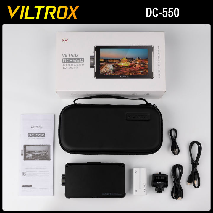 viltrox-dc-550หน้าจอแบบ-hd-แบบพกพา5-5นิ้วสำหรับการถ่ายภาพกลางแจ้ง-ในร่มการทำวิดีโอบล็อกการสร้างภาพยนตร์การสร้างทีวี