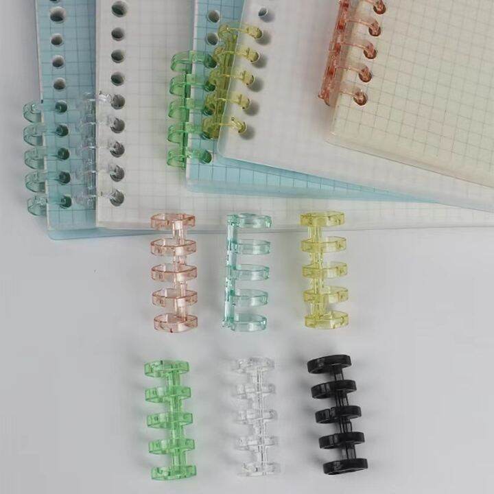 5 Holes Plastic Ring Binder Ring Binding Spines Combs 80 / 60 Sheets