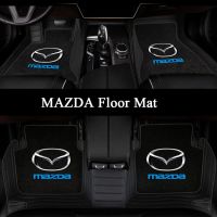 รถชั้น mats Custom auto แผ่นรถยนต์พรมสำหรับ Mazda 2 3 6 CX3 CX30 CX5 CX8 CX9 BT50 MX5