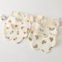 【DT】hot！ Cotton Baby Bibs Color Absorbent Newborn Tassel Bib Infant Burp Cloths Bandana Scarf Kids Boy Feeding Saliva