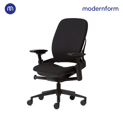 Modernform เก้าอี้ Steelcase ergonomic รุ่น  Leap (PP) พนักพิงกลาง ระบบโยกแบบเนเทอรัลกลายด์  เบาะเเละพนักผ้าสีดำ เก้าอี้เพื่อสุขภาพ เก้าอี้ผู้บริหาร เก้าอี้สำนักงาน เก้าอี้ทำงาน เก้าอี้ออฟฟิศ เก้าอี้แก้ปวดหลัง