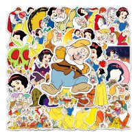 hotx【DT】 10/30/50pcs Anime Snow and the Dwarfs Graffiti Stickers Cartoon Decals Laptop Sticker for Kids