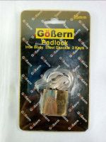 กุลแจคอสั้นGoBern25mml.ทำจากวัสดุอย่างดีทนทานกับการล๊อคประตู รั้ว0881594982