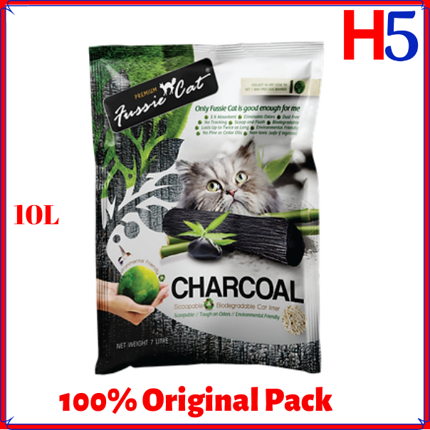 Fussie Cat Bentonite Litter Activated Charcoal Cat Litter Sand/ Pasir